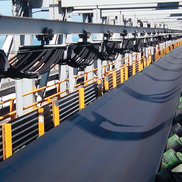 A Conductix-Wampfler Cable Festoon System in use in Bulk Material Handling