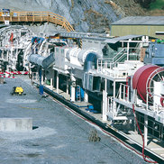 Motorized Cable Reels in use on a Tunnel Drilling Machine